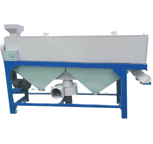 Máquina pulidora para eliminar polvo y mejorar el brillo de granos